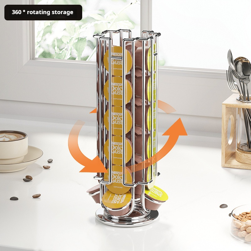Rotatable Coffee Capsule Displ - Coffee Equipment Rack avis et prix