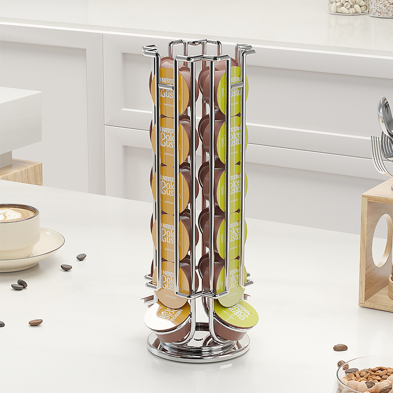 Rotatable Coffee Capsule Displ - Coffee Equipment Rack avis et prix
