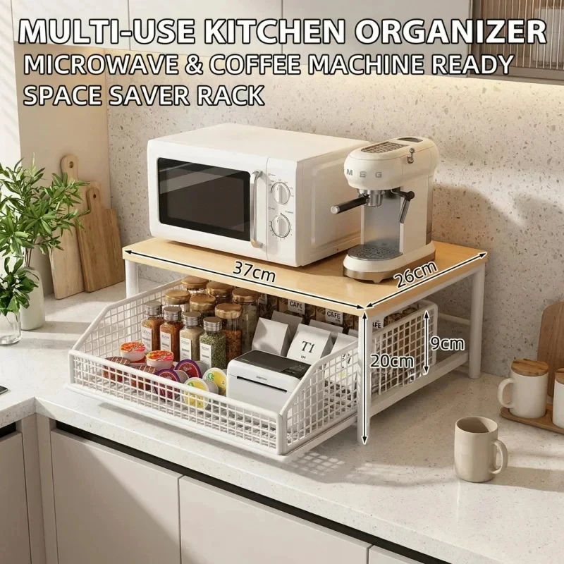 Microwave Coffee Maker Shelf O - Coffee Equipment Rack avis et prix