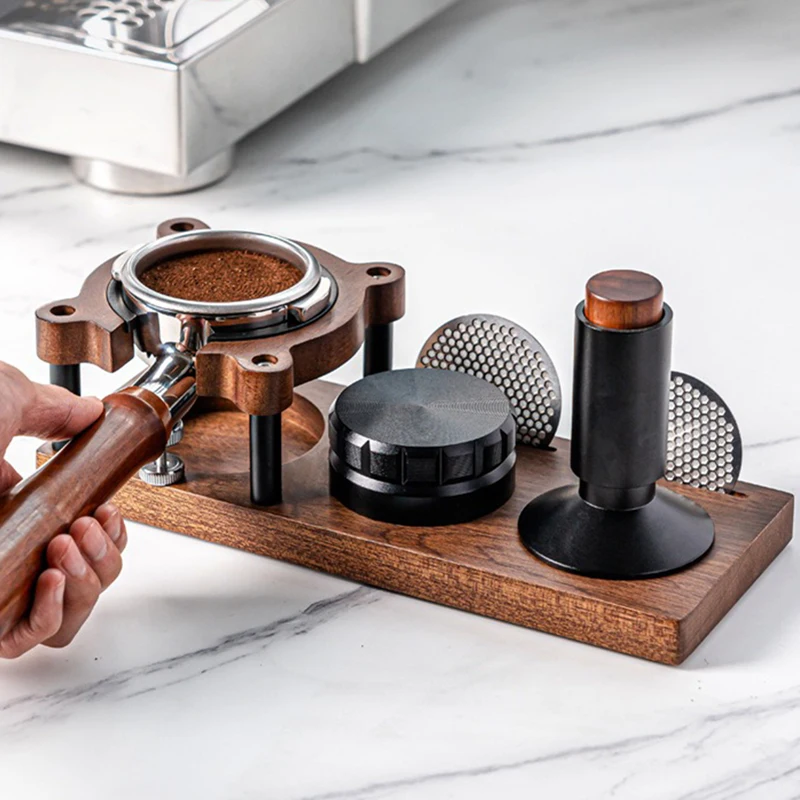 51/53/58mm Coffee Tamper Wood  - Coffee Equipment Rack avis et prix