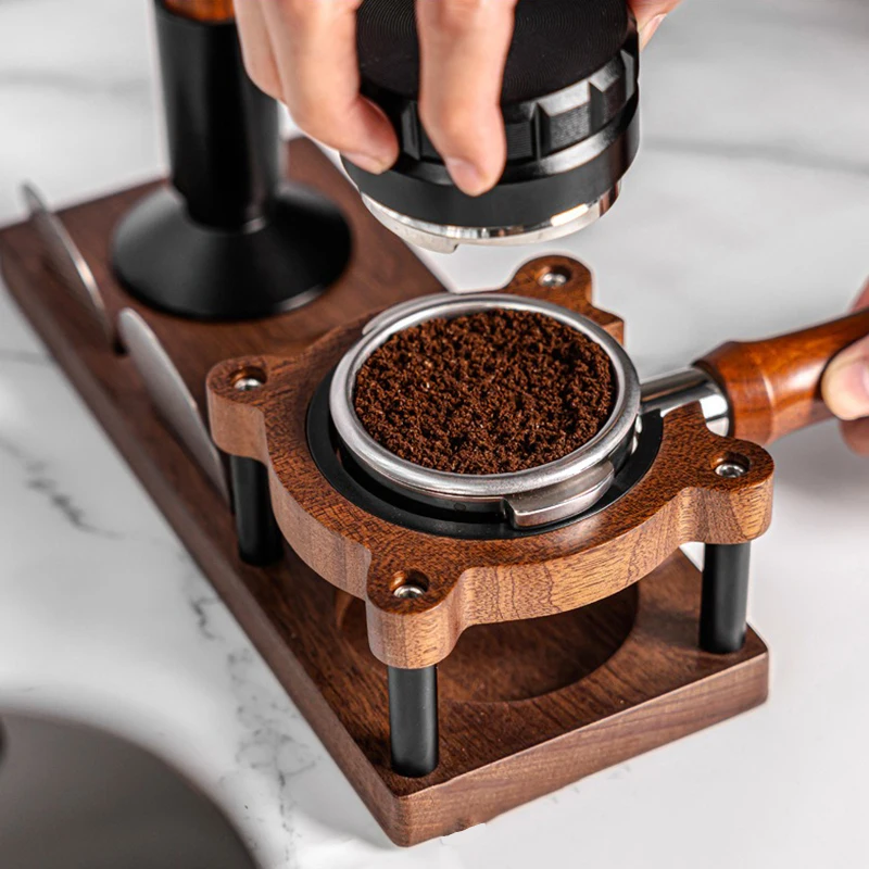 51/53/58mm Coffee Tamper Wood  - Coffee Equipment Rack avis et prix
