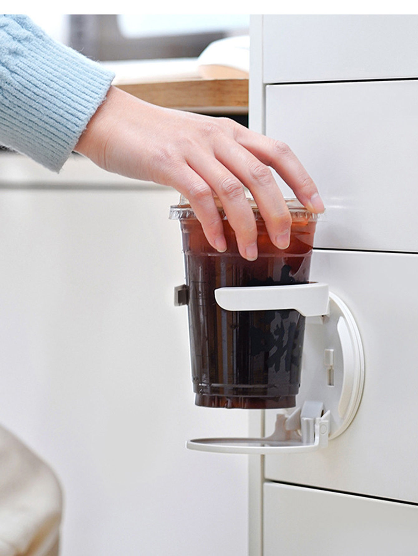1Pcs No Punching Folding Cup H - Coffee Equipment Rack avis et prix
